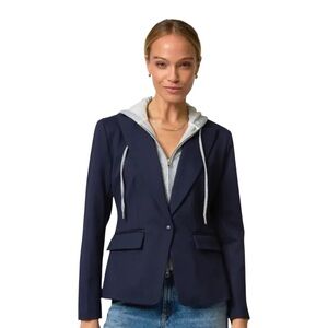CENTRAL PARK WEST Ryder Dickie blazer in navy / grey